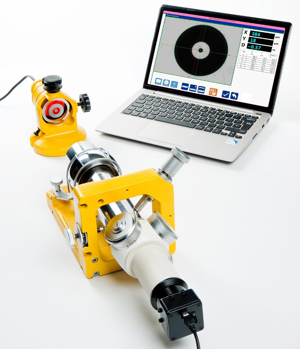 Digital Alignment Telescope for aircraft jigs or large machine tools